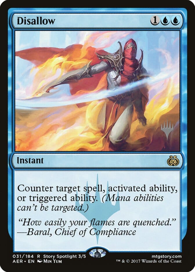 Disallow (Promo Pack) [Aether Revolt Promos] MTG Single Magic: The Gathering  | Multizone: Comics And Games