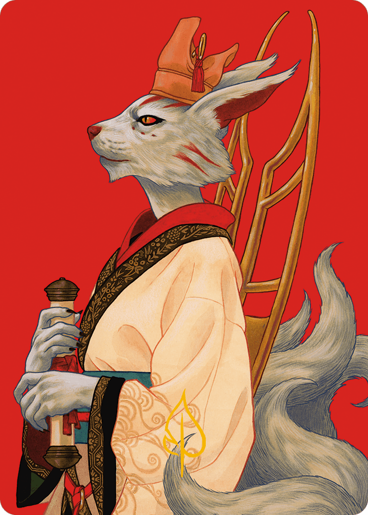 Pearl-Ear, Imperial Advisor Art Card (Gold-Stamped Signature) [Modern Horizons 3 Art Series] MTG Single Magic: The Gathering  | Multizone: Comics And Games