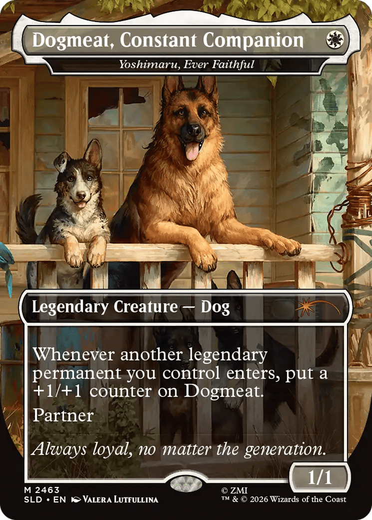 Dogmeat, Constant Companion - Yoshimaru, Ever Faithful [Secret Lair Drop Series] MTG Single Magic: The Gathering  | Multizone: Comics And Games