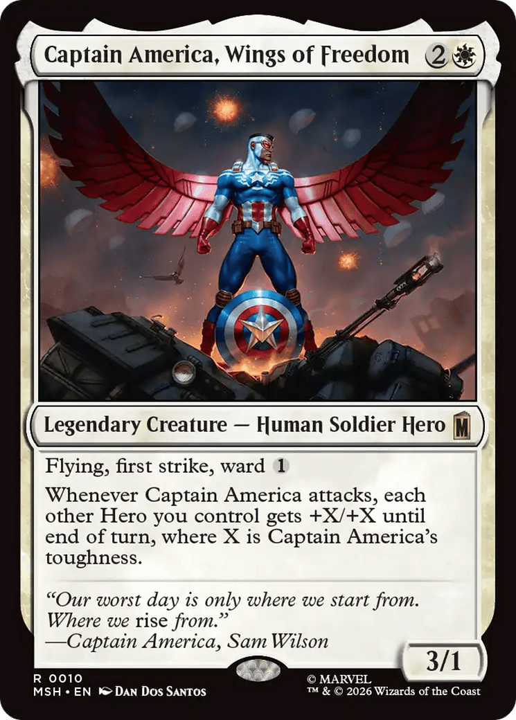 Captain America, Wings of Freedom [Marvel Super Heroes] MTG Single Magic: The Gathering  | Multizone: Comics And Games