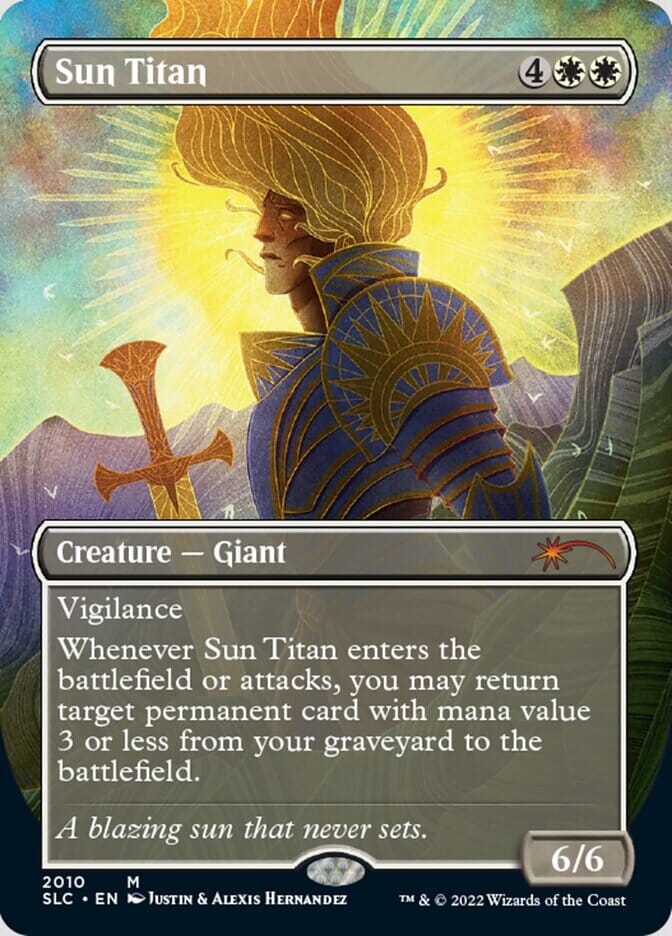 Sun Titan (Borderless) [Secret Lair Countdown Kit] MTG Single Magic: The Gathering  | Multizone: Comics And Games