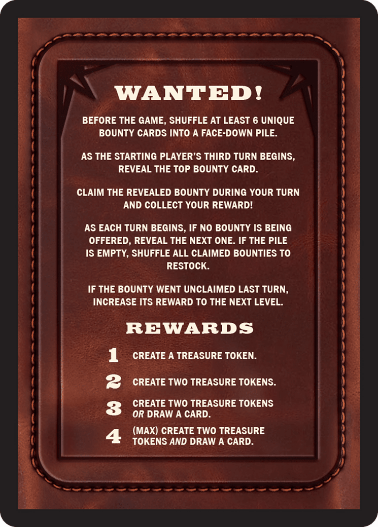 Bounty: Miron Tillas Jr. // Bounty Rules Double-Sided Token [Outlaws of Thunder Junction Commander Tokens] MTG Single Magic: The Gathering  | Multizone: Comics And Games