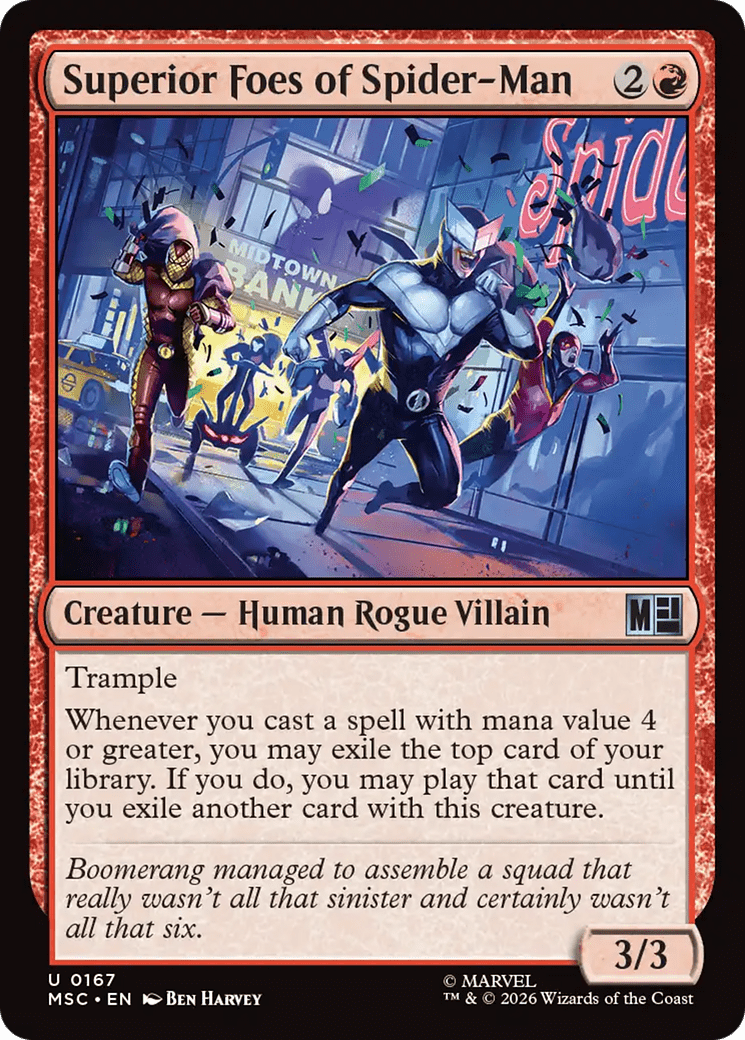 Superior Foes of Spider-Man [Marvel Super Heroes Commander] MTG Single Magic: The Gathering  | Multizone: Comics And Games