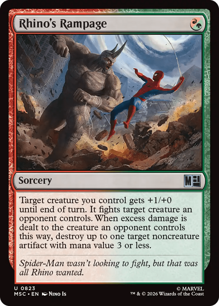 Rhino's Rampage [Marvel Super Heroes Commander] MTG Single Magic: The Gathering  | Multizone: Comics And Games