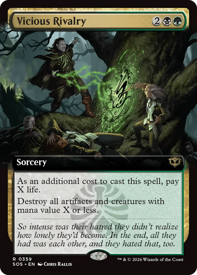Vicious Rivalry (Extended Art) [Secrets of Strixhaven] MTG Single Magic: The Gathering  | Multizone: Comics And Games