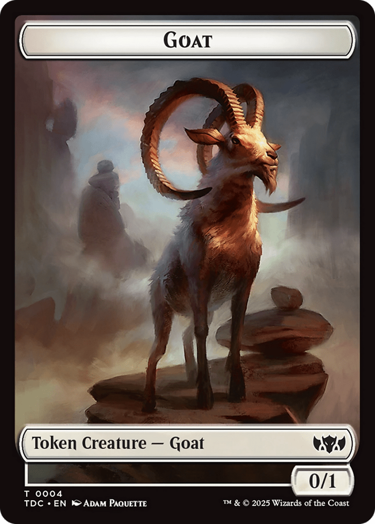 Goat // Timeless Witness Double-Sided Token [Tarkir: Dragonstorm Commander Tokens] MTG Single Magic: The Gathering  | Multizone: Comics And Games
