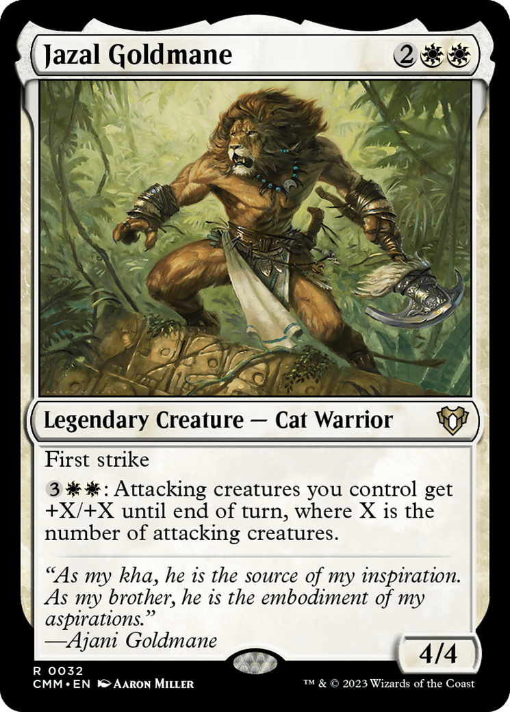 Jazal Goldmane [Commander Masters] MTG Single Magic: The Gathering  | Multizone: Comics And Games