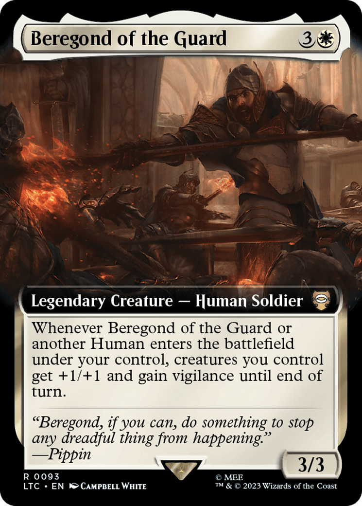 Beregond of the Guard (Extended Art) [The Lord of the Rings: Tales of Middle-Earth Commander] MTG Single Magic: The Gathering  | Multizone: Comics And Games