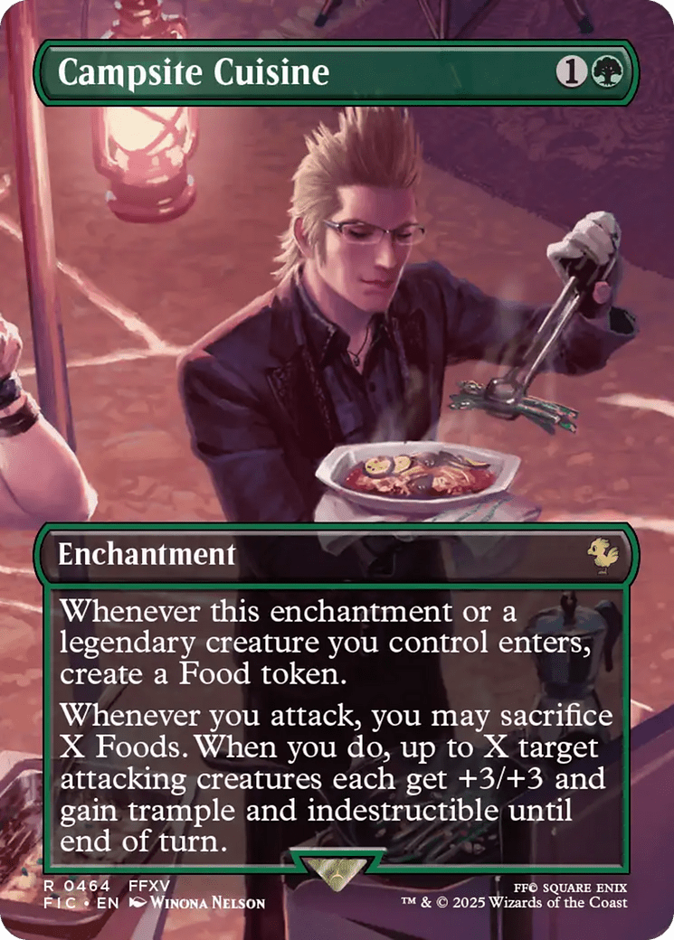 Campsite Cuisine (Borderless) [FINAL FANTASY Commander] MTG Single Magic: The Gathering  | Multizone: Comics And Games