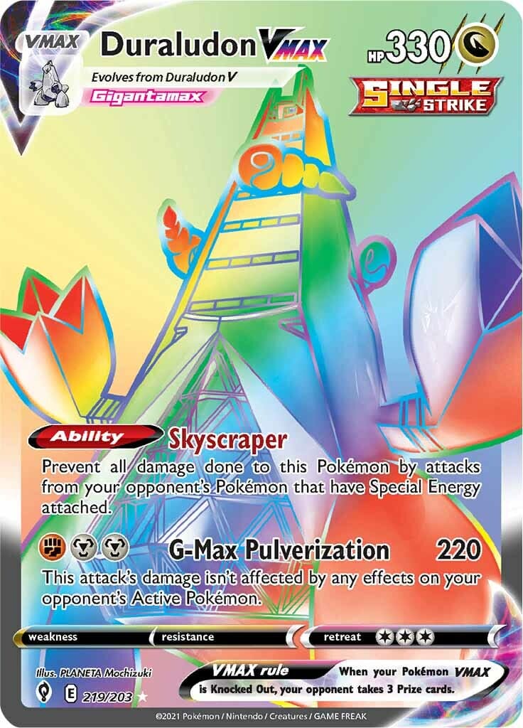 Duraludon VMAX (219/203) [Sword & Shield: Evolving Skies] Pokemon Single Pokémon  | Multizone: Comics And Games