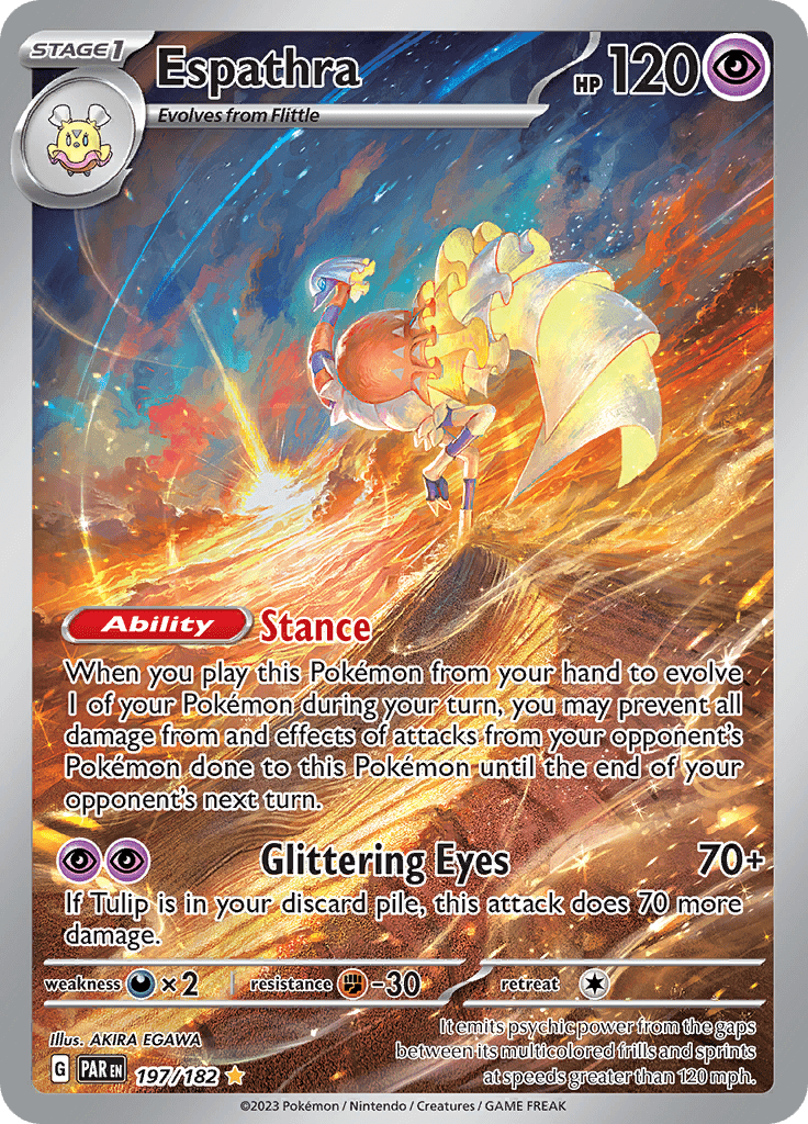 Espathra (197/182) [Scarlet & Violet: Paradox Rift] Pokemon Single Pokémon  | Multizone: Comics And Games