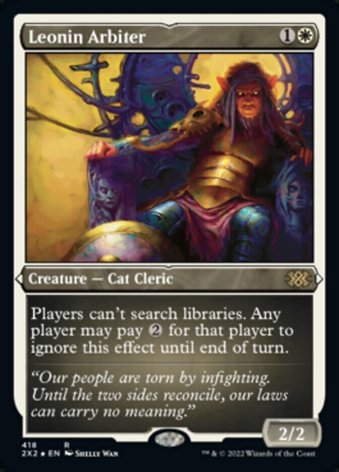 Leonin Arbiter (Foil Etched) [Double Masters 2022] MTG Single Magic: The Gathering  | Multizone: Comics And Games