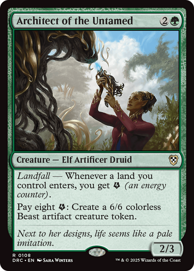 Architect of the Untamed [Aetherdrift Commander] MTG Single Magic: The Gathering  | Multizone: Comics And Games