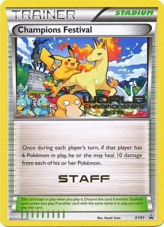 Champions Festival 2015 Staff (XY91) [XY: Black Star Promos] Pokemon Single Pokémon  | Multizone: Comics And Games