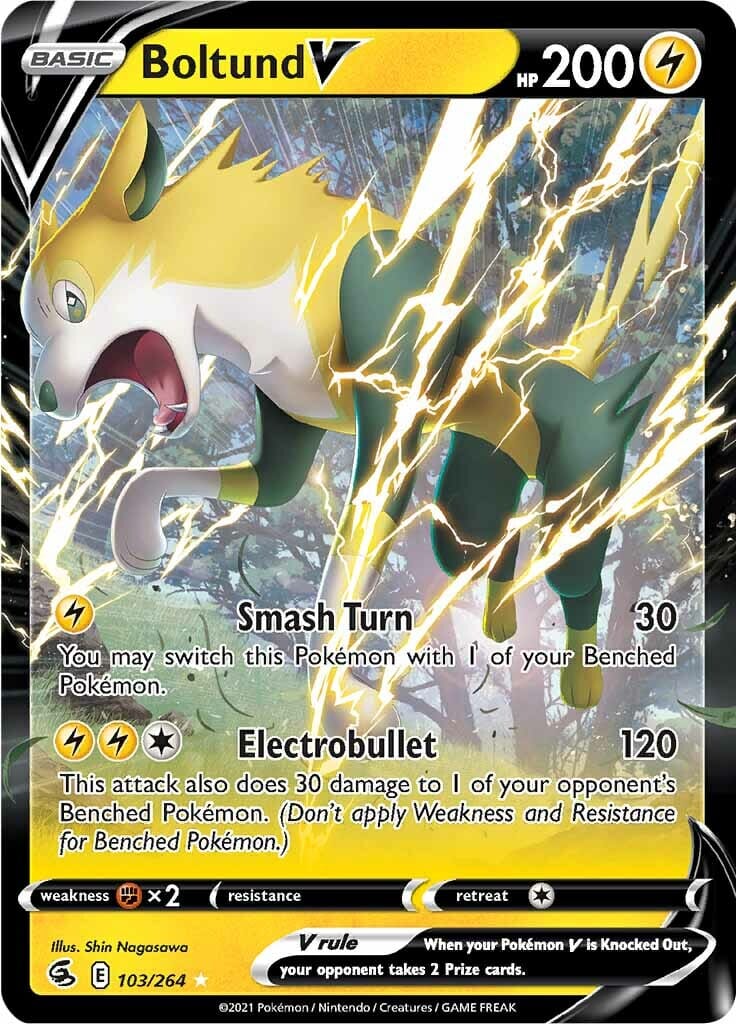 Boltund V (103/264) [Sword & Shield: Fusion Strike] Pokemon Single Pokémon  | Multizone: Comics And Games