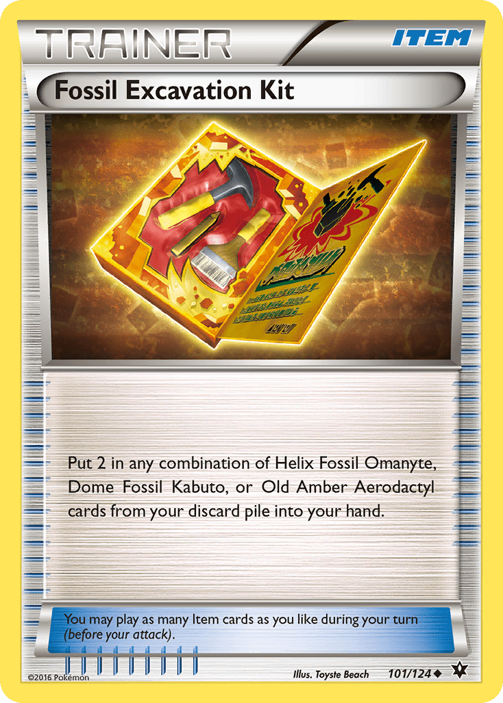 Fossil Excavation Kit (101/124) [XY: Fates Collide] Pokemon Single Pokémon  | Multizone: Comics And Games