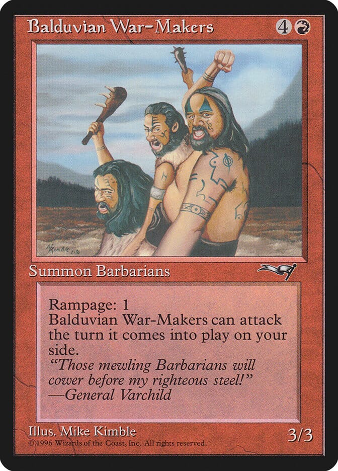 Balduvian War-Makers (Treeline Background) [Alliances] MTG Single Magic: The Gathering  | Multizone: Comics And Games