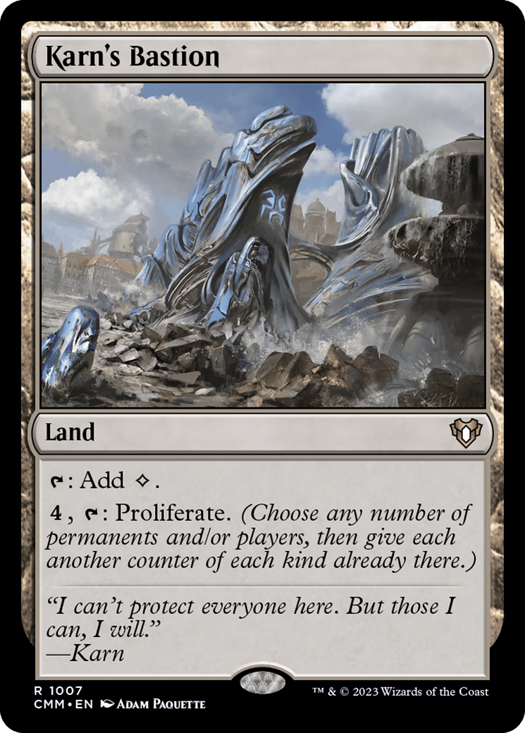 Karn's Bastion [Commander Masters] MTG Single Magic: The Gathering  | Multizone: Comics And Games