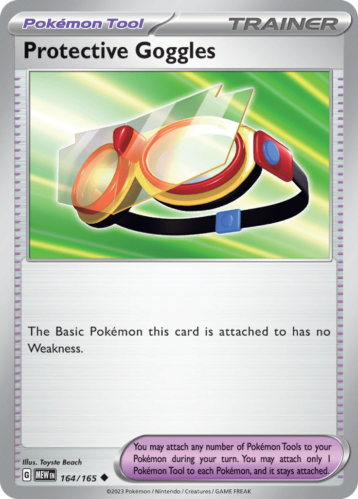 Protective Goggles (164/165) [Scarlet & Violet 151] Pokemon Single Pokémon  | Multizone: Comics And Games