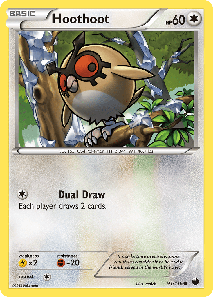 Hoothoot (91/116) [Black & White: Plasma Freeze] Pokemon Single Pokémon  | Multizone: Comics And Games
