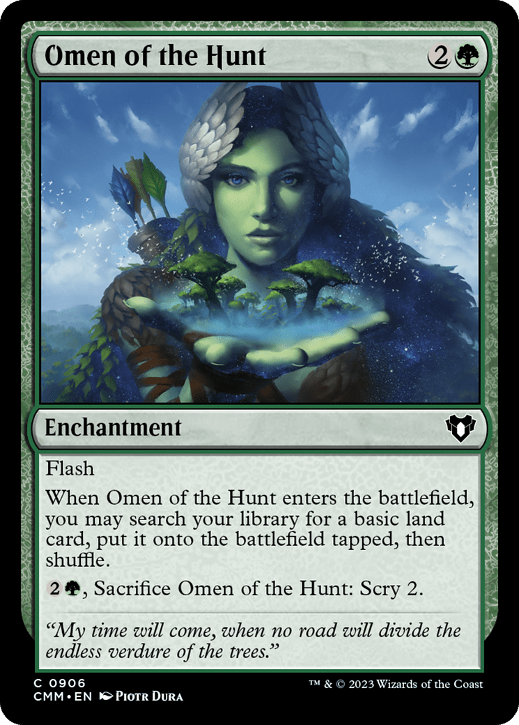Omen of the Hunt [Commander Masters] MTG Single Magic: The Gathering  | Multizone: Comics And Games
