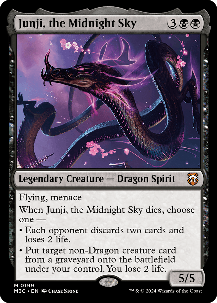 Junji, the Midnight Sky (Ripple Foil) [Modern Horizons 3 Commander] MTG Single Magic: The Gathering  | Multizone: Comics And Games