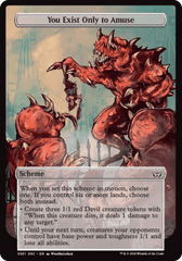 You Exist Only to Amuse (Full Art) [Duskmourn: Archenemy] MTG Single Magic: The Gathering  | Multizone: Comics And Games
