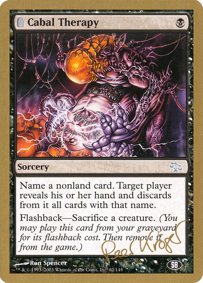 Cabal Therapy (Peer Kroger) (SB) [World Championship Decks 2003] MTG Single Magic: The Gathering  | Multizone: Comics And Games