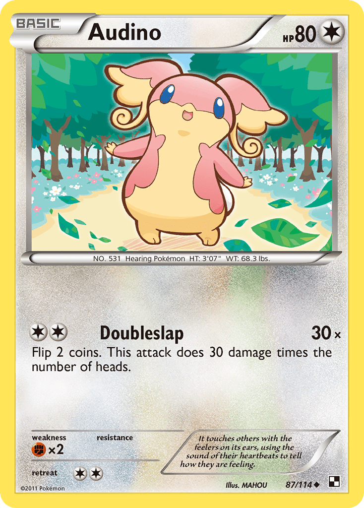 Audino (87/114) [Black & White: Base Set] Pokemon Single Pokémon  | Multizone: Comics And Games