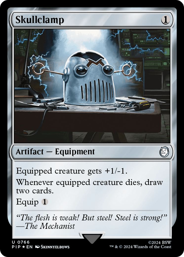 Skullclamp (Surge Foil) [Fallout] MTG Single Magic: The Gathering  | Multizone: Comics And Games
