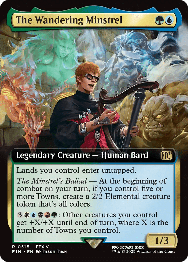 The Wandering Minstrel (Extended Art) [FINAL FANTASY] MTG Single Magic: The Gathering  | Multizone: Comics And Games