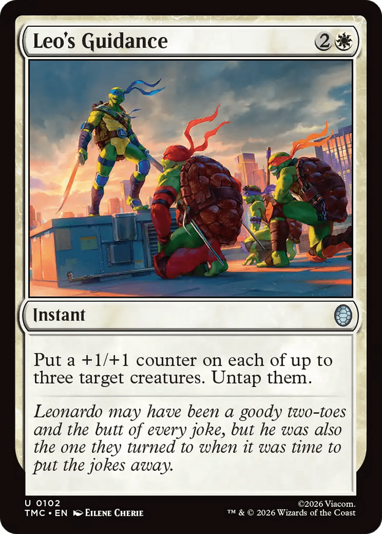 Leo's Guidance [Teenage Mutant Ninja Turtles Commander] MTG Single Magic: The Gathering  | Multizone: Comics And Games