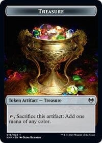 Treasure // Troll Warrior Double-Sided Token [Kaldheim Tokens] MTG Single Magic: The Gathering  | Multizone: Comics And Games