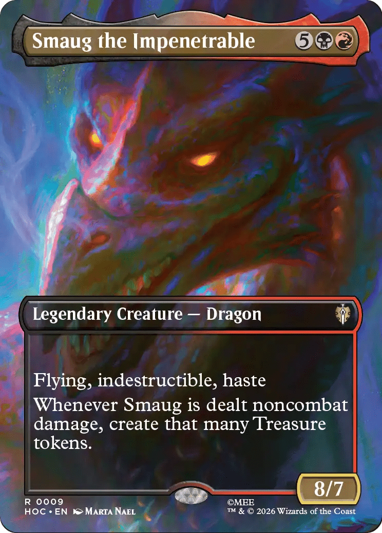 Smaug the Impenetrable (Borderless) [The Hobbit: Eternal-Legal] MTG Single Magic: The Gathering  | Multizone: Comics And Games