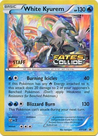 White Kyurem (XY128) (Staff) [XY: Black Star Promos] Pokemon Single Pokémon  | Multizone: Comics And Games