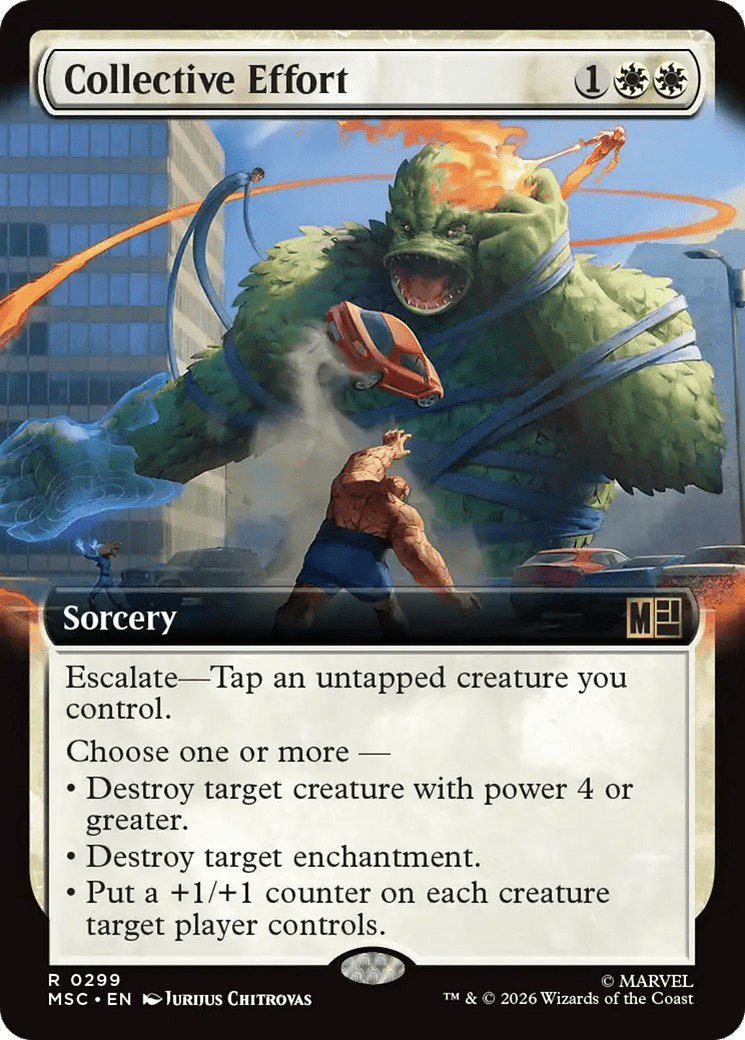 Collective Effort (Extended Art) [Marvel Super Heroes Commander] MTG Single Magic: The Gathering  | Multizone: Comics And Games