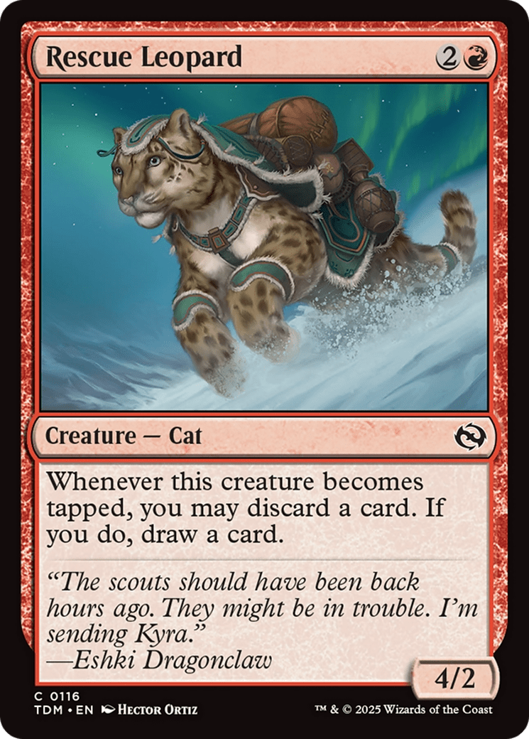 Rescue Leopard [Tarkir: Dragonstorm] MTG Single Magic: The Gathering  | Multizone: Comics And Games