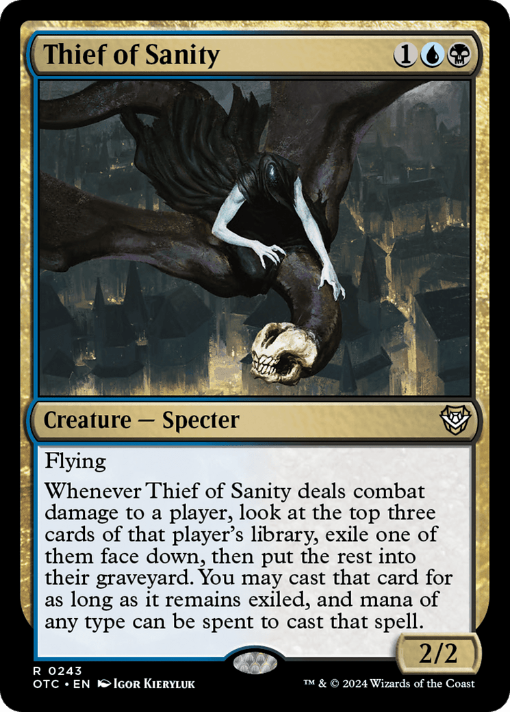 Thief of Sanity [Outlaws of Thunder Junction Commander] MTG Single Magic: The Gathering  | Multizone: Comics And Games