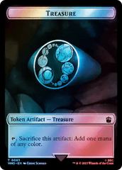 Dalek // Treasure (0063) Double-Sided Token (Surge Foil) [Doctor Who Tokens] MTG Single Magic: The Gathering  | Multizone: Comics And Games