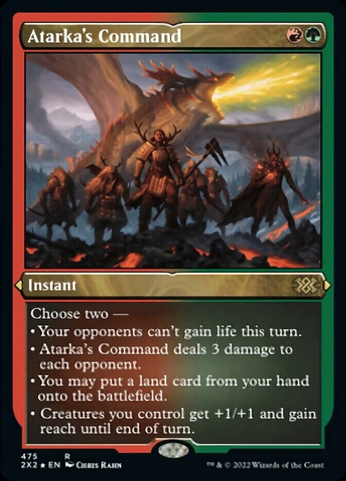 Atarka's Command (Foil Etched) [Double Masters 2022] MTG Single Magic: The Gathering  | Multizone: Comics And Games