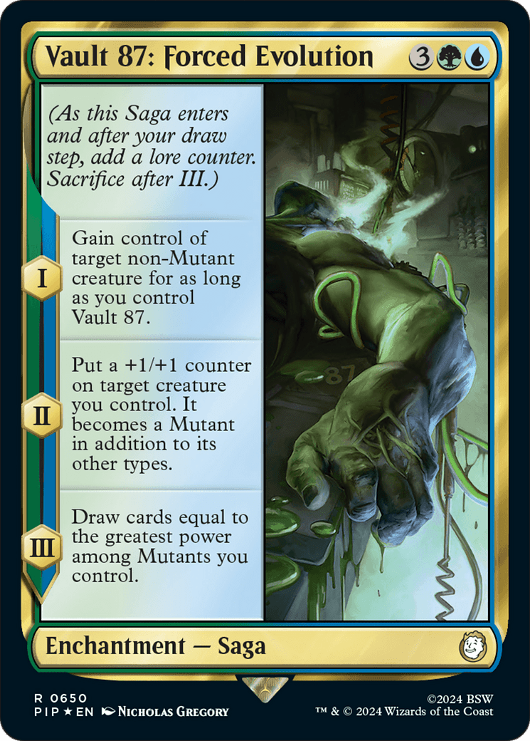 Vault 87: Forced Evolution (Surge Foil) [Fallout] MTG Single Magic: The Gathering  | Multizone: Comics And Games