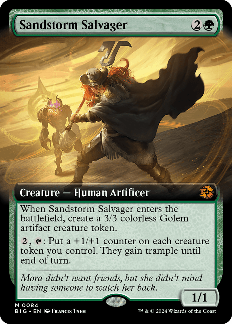 Sandstorm Salvager (Extended Art) [Outlaws of Thunder Junction: The Big Score] MTG Single Magic: The Gathering  | Multizone: Comics And Games