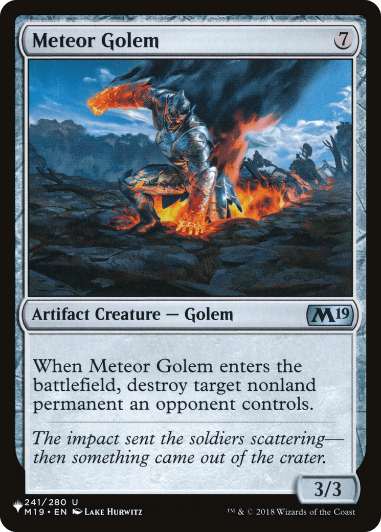 Meteor Golem [Secret Lair: From Cute to Brute] MTG Single Magic: The Gathering  | Multizone: Comics And Games