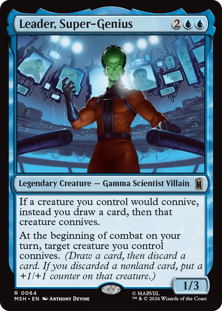 Leader, Super-Genius [Marvel Super Heroes] MTG Single Magic: The Gathering  | Multizone: Comics And Games