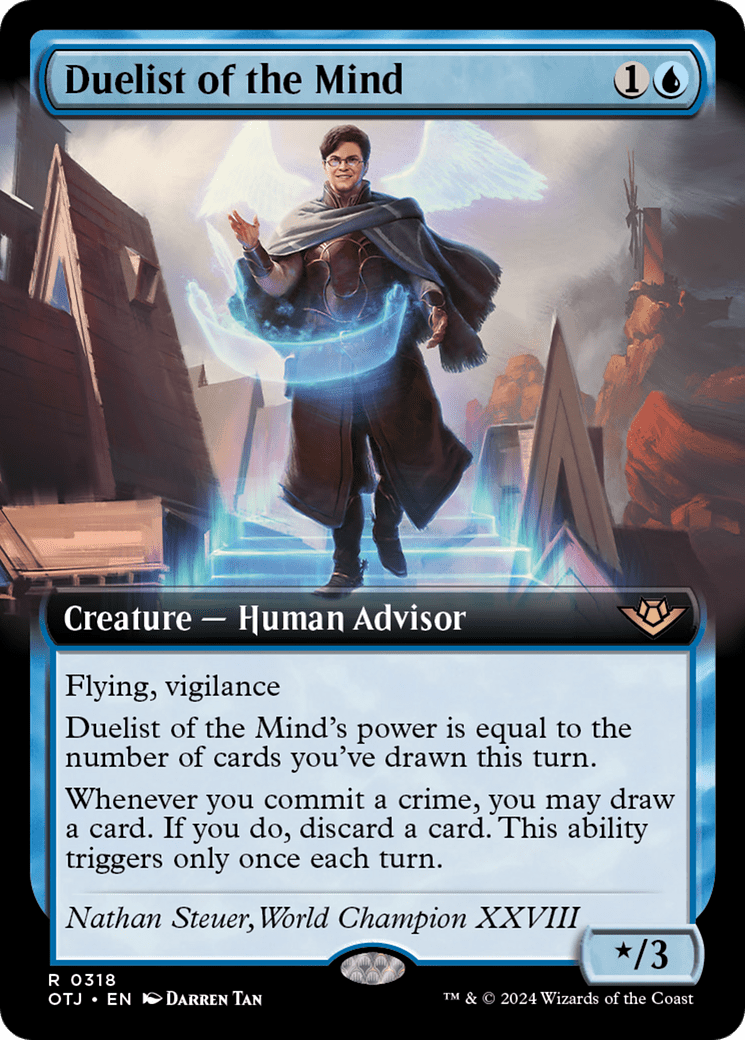 Duelist of the Mind (Extended Art) [Outlaws of Thunder Junction] MTG Single Magic: The Gathering  | Multizone: Comics And Games