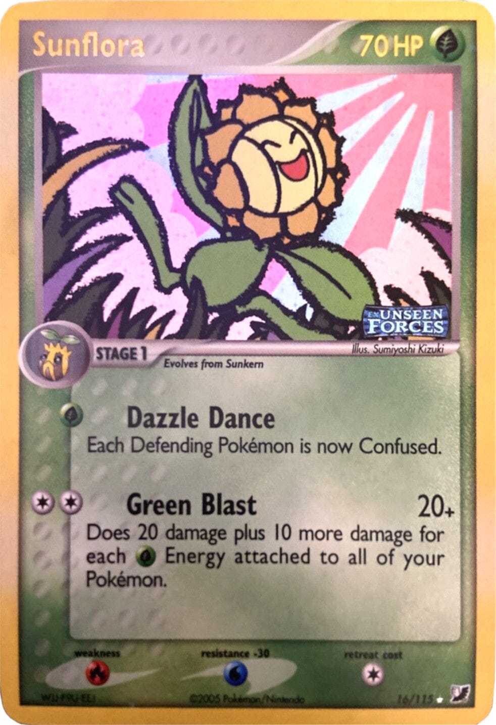 Sunflora (16/115) (Stamped) [EX: Unseen Forces] Pokemon Single Pokémon  | Multizone: Comics And Games