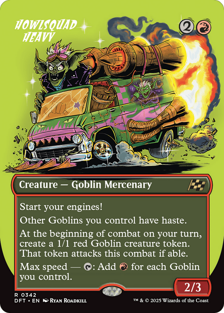 Howlsquad Heavy (Borderless) [Aetherdrift] MTG Single Magic: The Gathering  | Multizone: Comics And Games