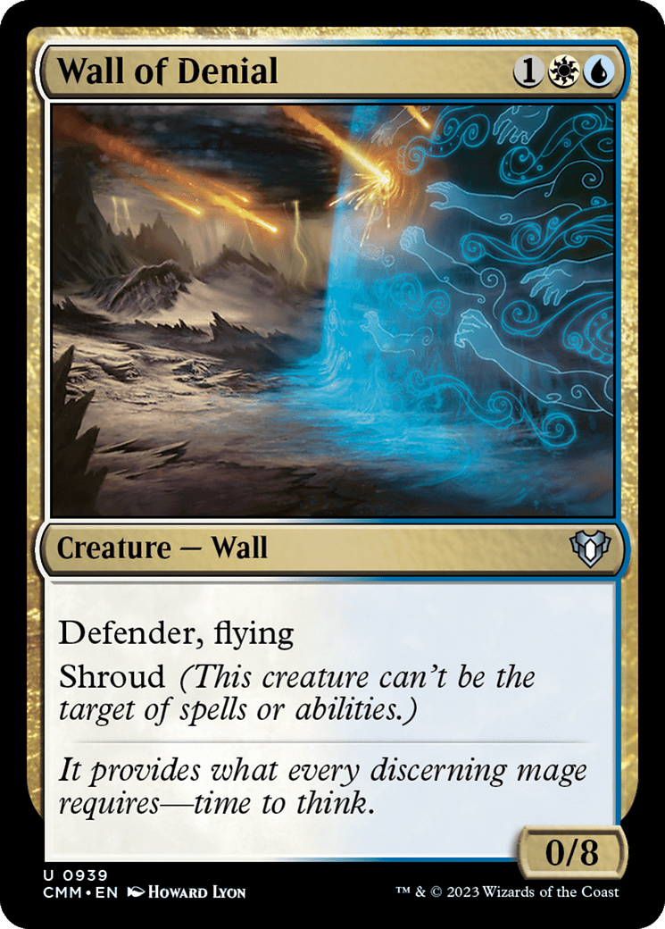 Wall of Denial [Commander Masters] MTG Single Magic: The Gathering  | Multizone: Comics And Games