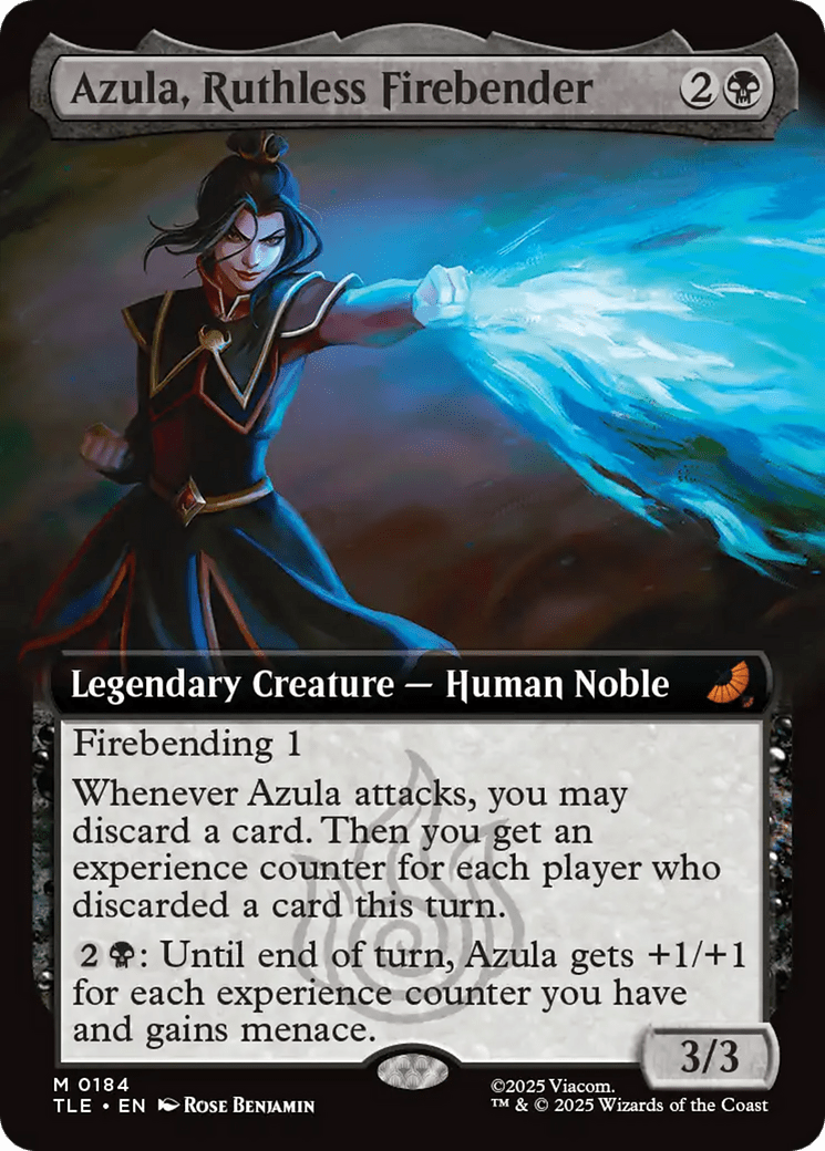 Azula, Ruthless Firebender (Extended Art) [Avatar: The Last Airbender: Eternal-Legal] MTG Single Magic: The Gathering  | Multizone: Comics And Games