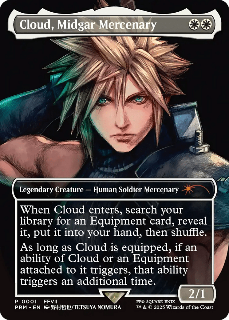 Cloud, Midgar Mercenary [Pro Tour Promos] MTG Single Magic: The Gathering  | Multizone: Comics And Games